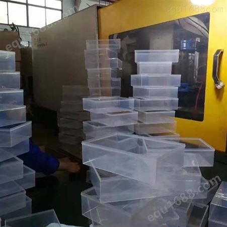 上海一东注塑塑料PP透明工具盒库存现货大量清仓库存周转盒供应机械零件收纳盒注塑生产家