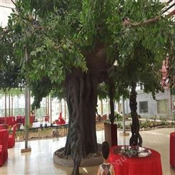 西安假树 仿真树制作厂家 灞桥区室内景观包柱装饰树 来图订做