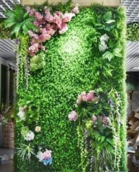 绿植墙面装饰 仿真植物墙假花背景墙 绿植墙厂家价格是