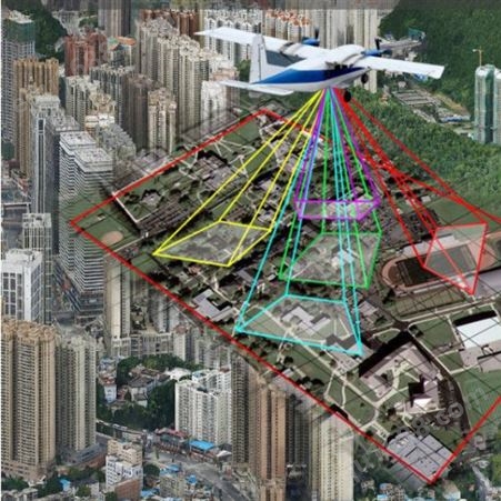 无人机云台相机测绘 倾斜摄影 3D建模正射地形图三维可视