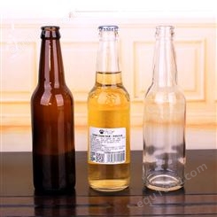 亿玻利玻璃瓶厂家生产茶色啤酒瓶 330ml棕色空瓶 汽水饮料瓶