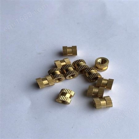金森精密 可非标定制滚花螺母 自锁螺母 涨铆螺母 圆螺母 铜镶件 M1.2-M10