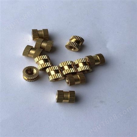 金森精密 可非标定制滚花螺母 自锁螺母 涨铆螺母 圆螺母 铜镶件 M1.2-M10
