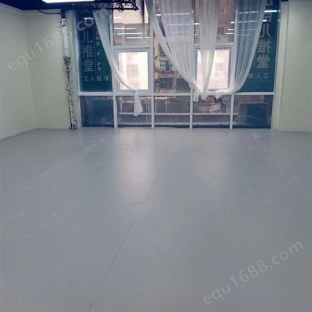 旭方 舞蹈地板塑胶地板幼儿园地胶弹性卷材加厚3.5MM厚1.8米宽蓝色