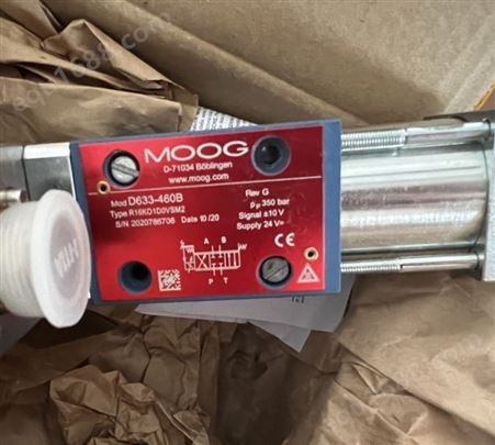 美国MOOG伺服阀D633-460B穆格液压阀代理现货