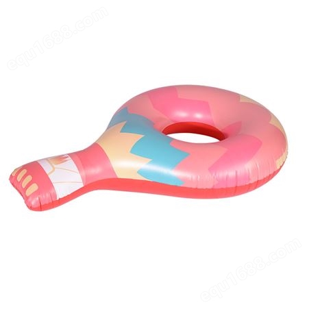 厂家定制儿童充气游泳圈卡通热气球玩具浮排座圈水上游泳辅助用品