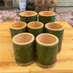 用奶茶 冰激凌 蒸饭专用原色竹筒杯100个家用竹制品厂家批发定制