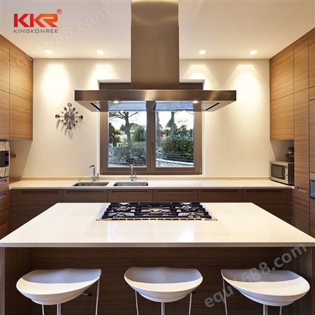 KKR环保材质人造石板材酒店装饰家用厨房台面浴室台定制