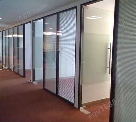 锦良装饰 办公室会议室隔断 铝合金钢化玻璃 支持定制