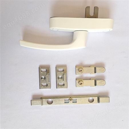 铝合金月牙锁 铝塑推拉窗锁扣 防盗提拉调换方向 保险锁配勾