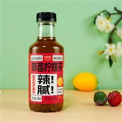 简乐派草莓柠檬茶茶味饮料瓶装500ml招商批发加盟