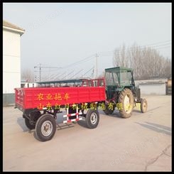 四轮农用拖车 7CX-5 5吨双轴半挂车斗 红日机械 拉棉花玉米大豆