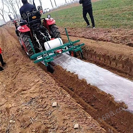 农用拖拉机覆膜机  多功能种植地膜机  花生大豆好帮手铺膜机