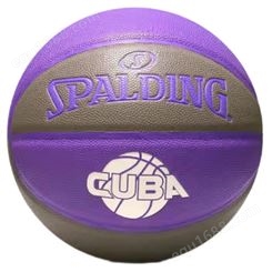 斯伯丁77-398Y篮球青少年成人通用7号标准球灰紫色