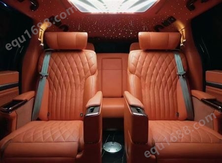 传祺M8升级烈焰橙 航空座椅 商务车内饰改装
