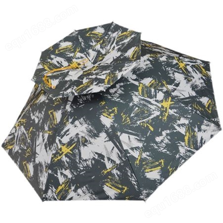 钓鱼伞帽头戴式大号斗笠伞头顶雨伞双层折叠防嗮防雨遮阳帽伞户外