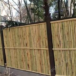 竹篱笆护栏 手工围栏 花园竹 篱笆 庭院竹栅栏