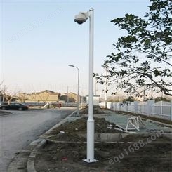 木纹监控立杆组合型1米2.5米 组合道路指示杆 长治市道路监控立杆