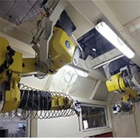 【广惠】汽车内饰机器人水切割工作站双机械手机器人工作站