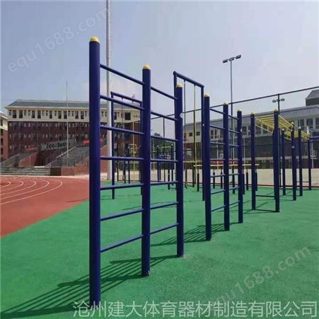 沧州建大体育公园学校广场小区健身路径 单杠 双肩肋木 肋木生产厂家现货供应