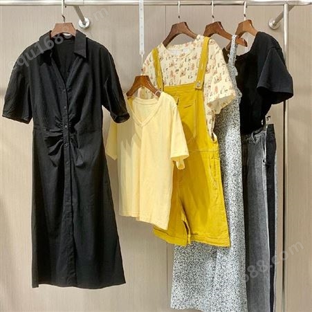 七浦路服装批发市场欧海一生2022夏季女装品牌折扣摩登法式服装批发货源