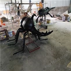 仿真昆虫 动物模型厂家制作 硅胶电动恐龙 巨型独角仙 景区公园摆件