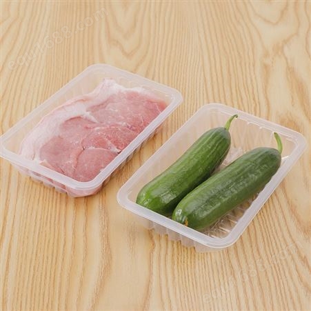 定制透明超市水果生鲜托盘盒生鲜盒贴体盒食品包装盒