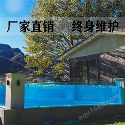 伊贝莎私人别墅游泳池工程建设施工豪华亚克力泳池定制