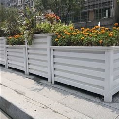 铝合金花箱户外大号长方形庭院阳台组合花槽市政道路隔离种植箱