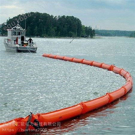 海事船舶码头油库防污屏固体浮子式围油栏PVC水面油水分离隔离带