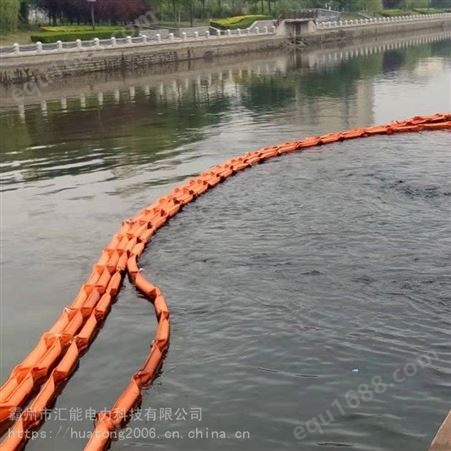 海事船舶码头油库防污屏固体浮子式围油栏PVC水面油水分离隔离带