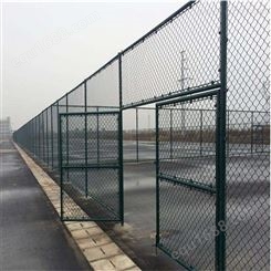 加厚款抗冲击绿色PVC包塑勾花学校操场护栏网